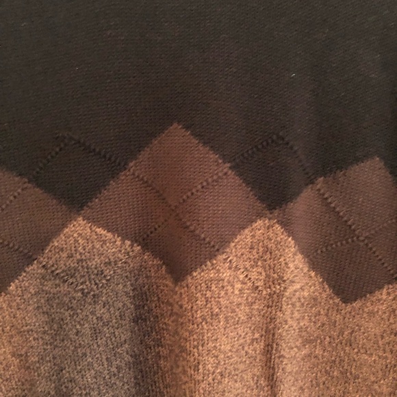 Dockers Men's Black, Tan with Argyle Print Sweater Size XL - Picture 2 of 7